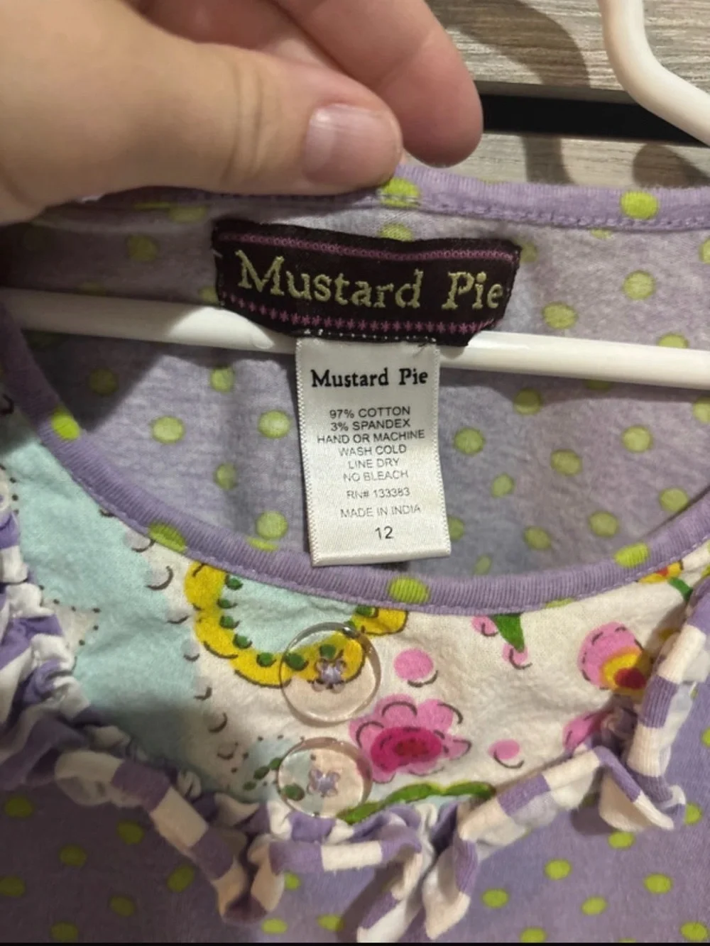 Mustard Pie soft lavender